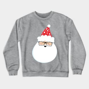 Santa Claus, Hipster Santa, Glasses, Christmas Crewneck Sweatshirt